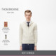 冬季 2026新品 新品 THOM BROWNE 男士 棉质四条纹针织拉链连帽衫