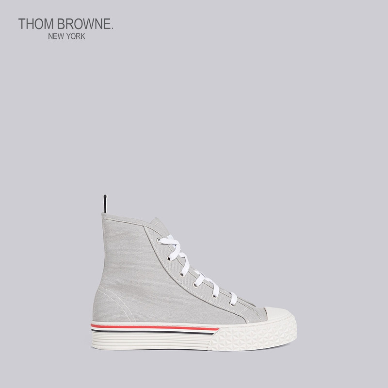 [特选优惠]THOM BROWNE 女士帆布高帮运动休闲鞋