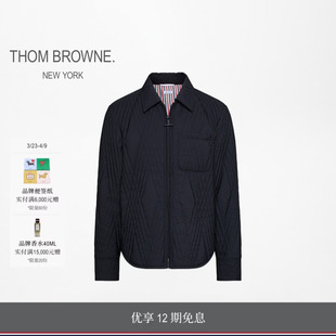 12期免息 斜纹绗缝拉链衬衫 早春新品 BROWNE男士 夹克 THOM