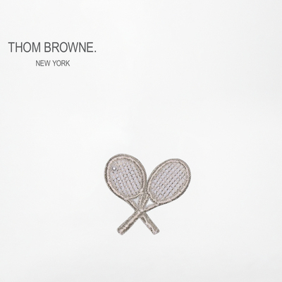 [冬季新品]THOM BROWNE 2026新品刺绣网球拍胸针