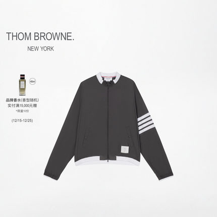 [6期免息][秋冬新品]THOM BROWNE 男士尼龙四条纹休闲轻薄外套