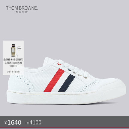 [秋冬优惠]THOM BROWNE 童装牛皮低帮童装运动鞋休闲鞋