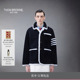 12期免息 THOM BROWNE 男士 染色毛绒圆领夹克