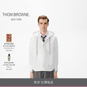 12期免息 BROWNE 冬季 新品 THOM 男士 连帽尼龙臂环衬衫