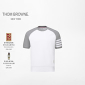 四条纹直棱纹插肩短袖 T恤 BROWNE 男士 6期免息 THOM