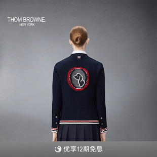 BROWNE 女士經(jīng)典 12期免息 羊毛HECTOR針織開衫 薄外套 THOM