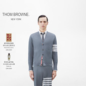 6期免息 THOM BROWNE 男士 羊毛针织纽扣薄外套