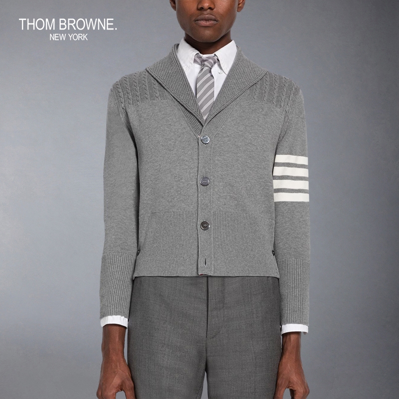 新品开衫ThomBrowne青果领