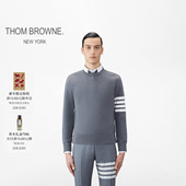 6期免息 THOM BROWNE 男士 四条纹针织毛衣套头衫