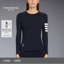 [五折优惠]THOM BROWNE 女士四条纹插肩袖长袖T恤