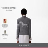 12期免息 HECTOR 冬季 THOM 女士羊毛 新品 BROWNE 嵌花开衫