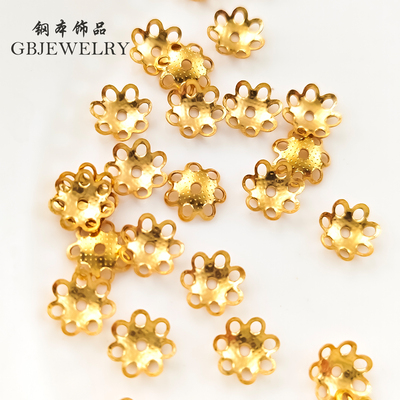 钛钢不掉色24K精致猫眼石花托