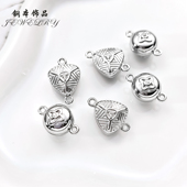 钢本饰品 316钛钢磁铁扣防脱落设计扣头真空镀金三角扣抛光磁吸扣