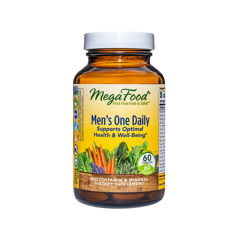 美国MegaFood进口男性复合维生素多维片含维生素a c d3 b族 60片