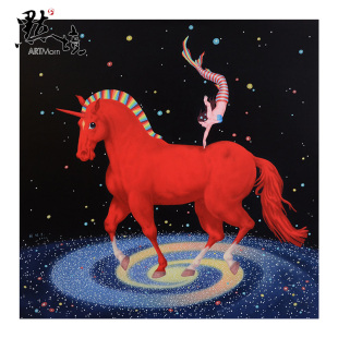 潮流装 画征途之十艺术家亲笔签名限量66版 饰画挂画 胡桂东版 默境