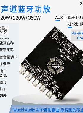 2.1声道TPA3255电位器一体式AS21P电位器外接式AS21P220W*2+350W