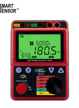 原装希玛AR3125数字高精度兆欧表AR907A+式绝缘电阻测试仪