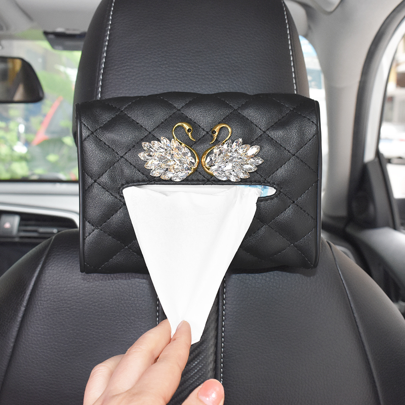 车载纸巾盒抽创意高档多功能车挂式遮阳板椅背扶手箱车内抽纸包套
