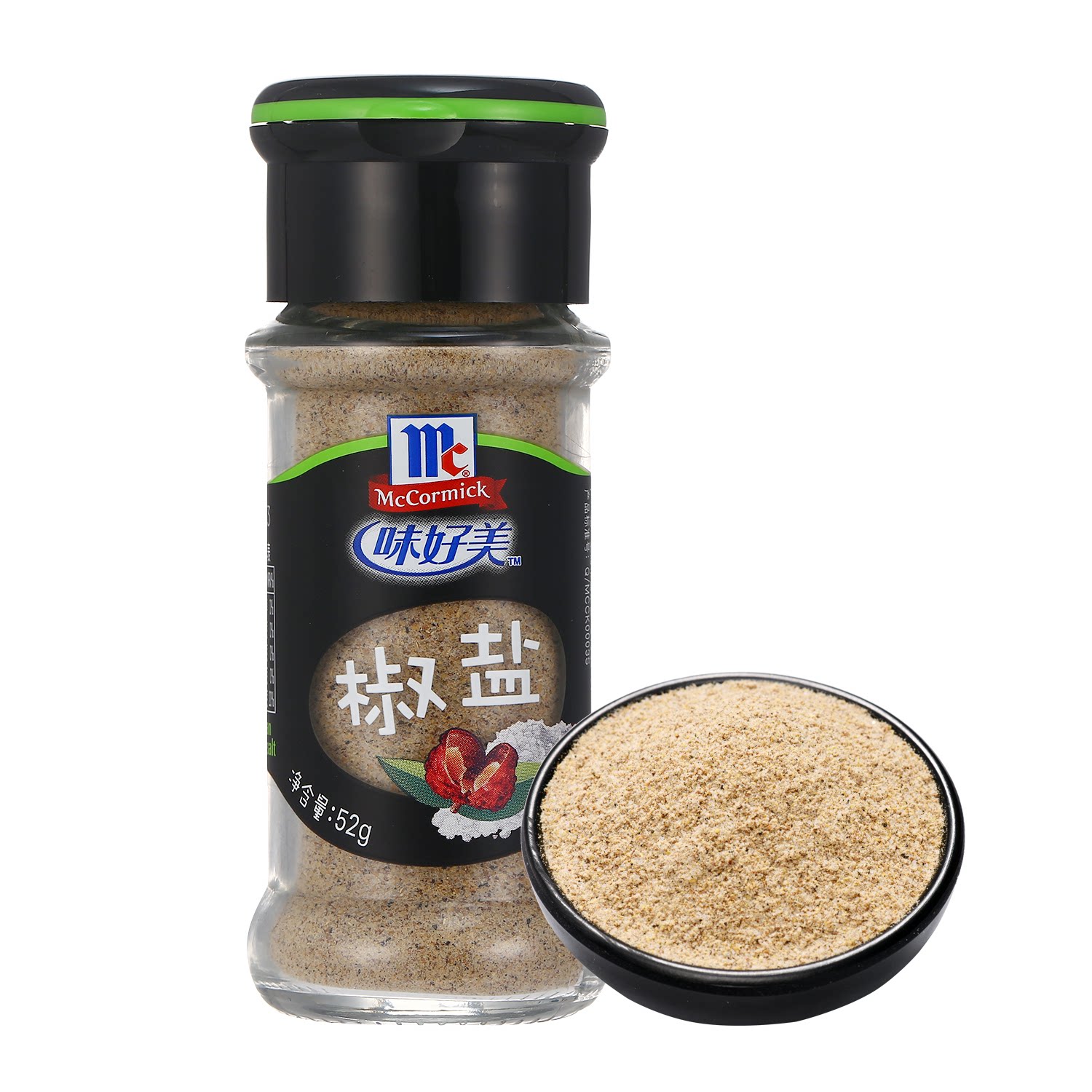 沃集鲜味好美椒盐52g瓶装家用炒菜烹饪提味增香调味料沃尔玛代购