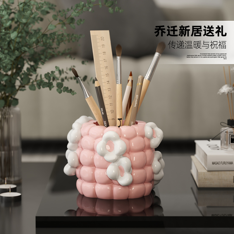厚牧创意玉米笔筒收纳摆件