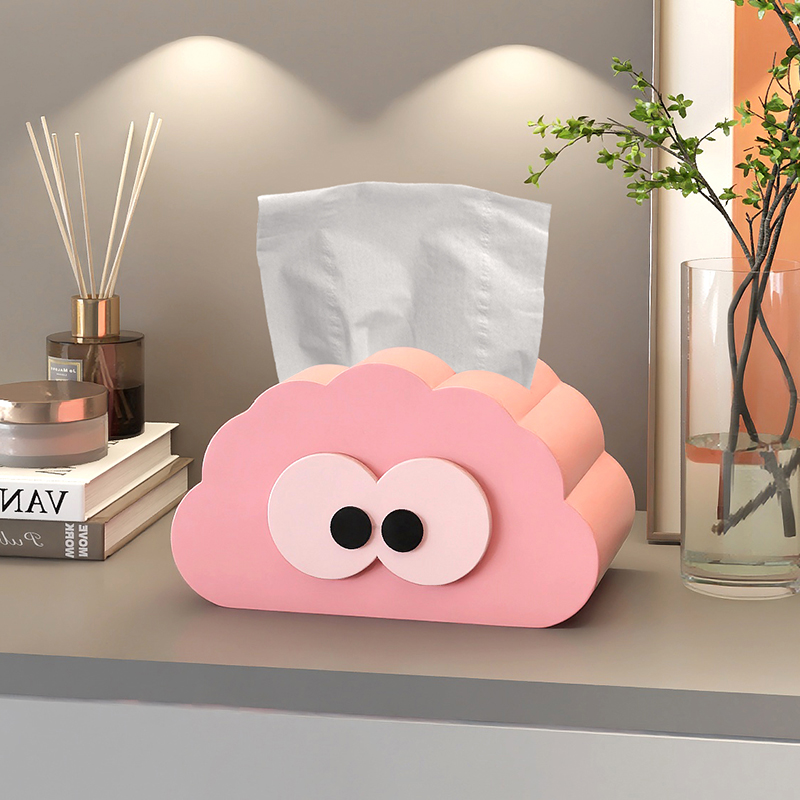可爱创意云朵纸巾盒摆件