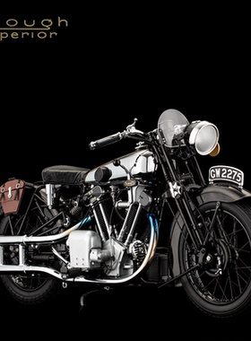 劳伦斯摩托车-1/6 BROUGH SUPERIOR SS 100 英国经典合金车模摆件