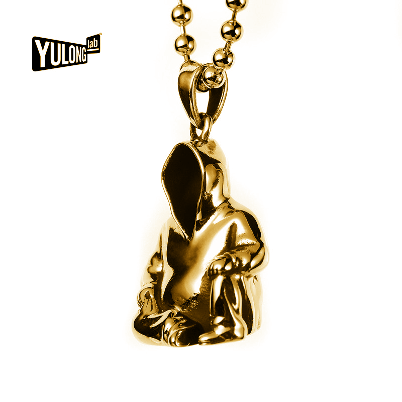 黄玉龙YULONG LAB 衍生品 MIROKU 镀金项链原创设计半坐吊坠银饰