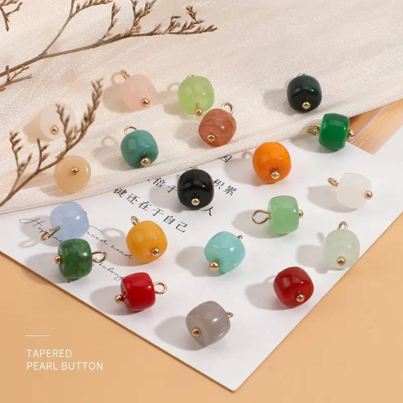 旗袍纽扣仿玉石玻璃珠子算盘珠扣唐装汉服国潮中式服装复古装饰扣