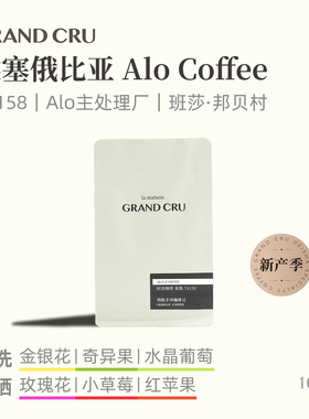 GrandCru 25新产季 埃塞俄比亚Alo阿洛空运74158手冲咖啡豆100g