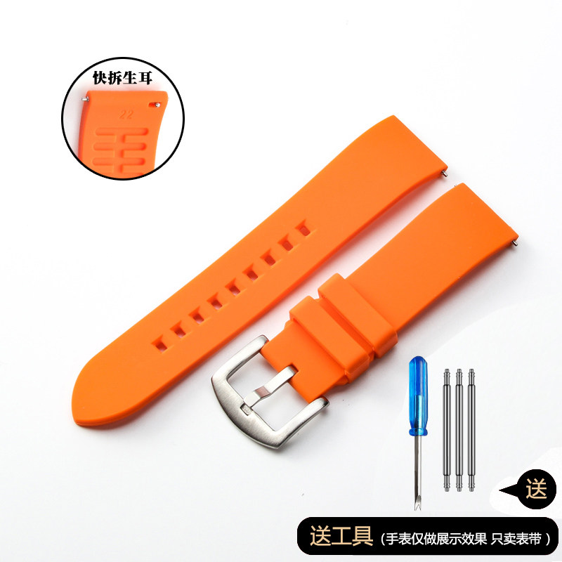 Soft Silicone Watch Strap Replacement for Casio, Seiko, Breitling, Citizen, Longines, Rolex Waterproof Sports Watch Strap