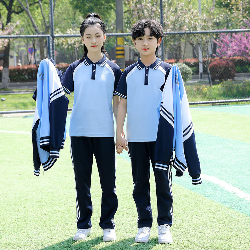 新款春秋季中学生初中高中男女小学生毕业班服校服运动会跑步套装