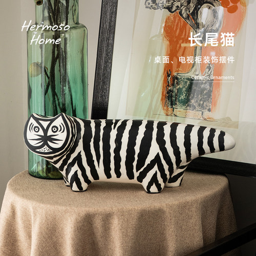 HERMOSO猫咪陶瓷摆件电视柜