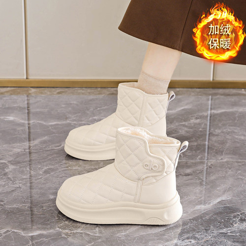 哈尔滨雪地靴女加绒加厚防水防滑
