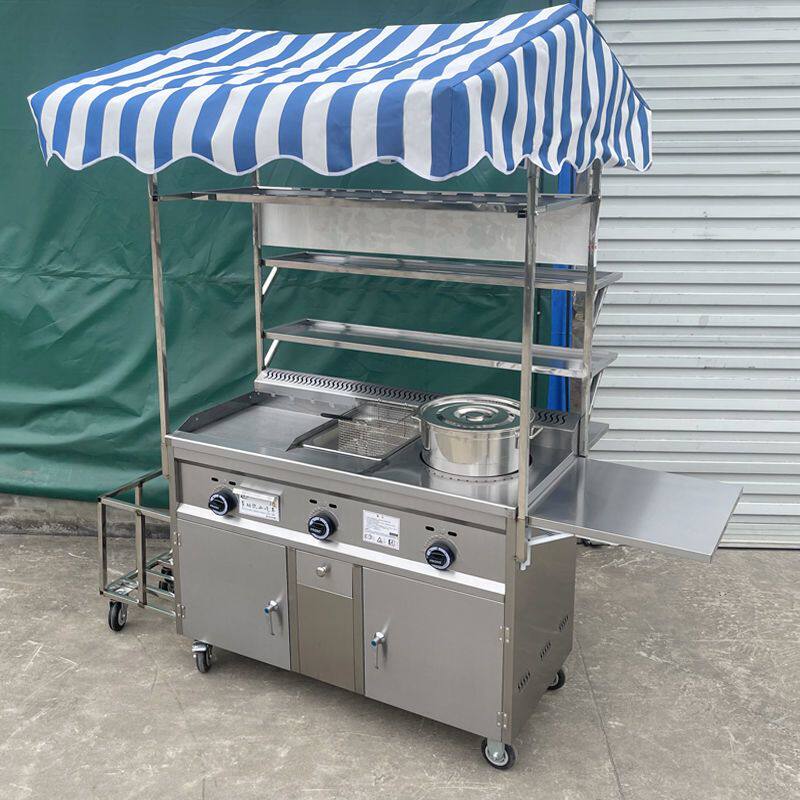 手抓饼机器摆摊手推车铁板烧摆摊小推车臭豆腐小吃车油炸烧烤推车