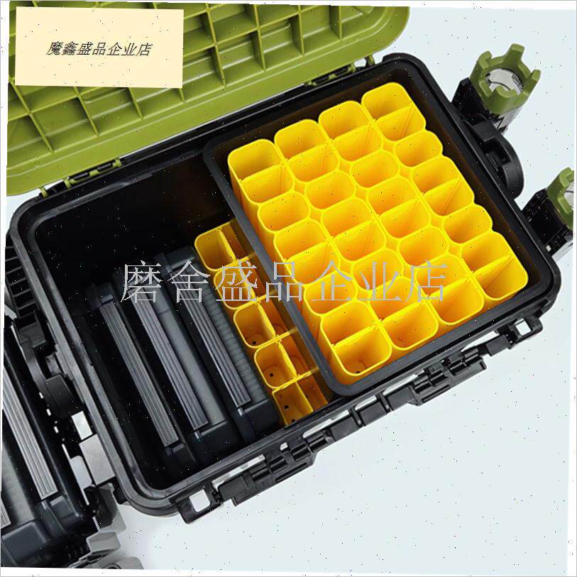 箱500型700型海钓船钓筏钓工具箱饵箱可插Y竿钓鱼收纳箱.