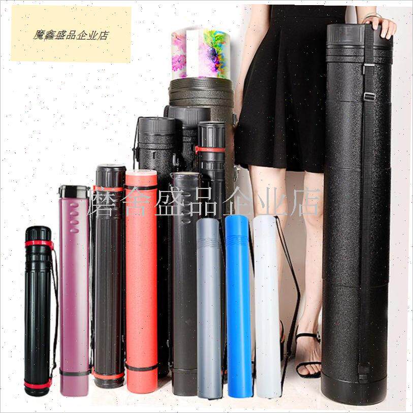 伸缩可携式路亚竿筒渔竿t伸缩桶垂钓竿包轻量可手提大号鱼竿筒收.