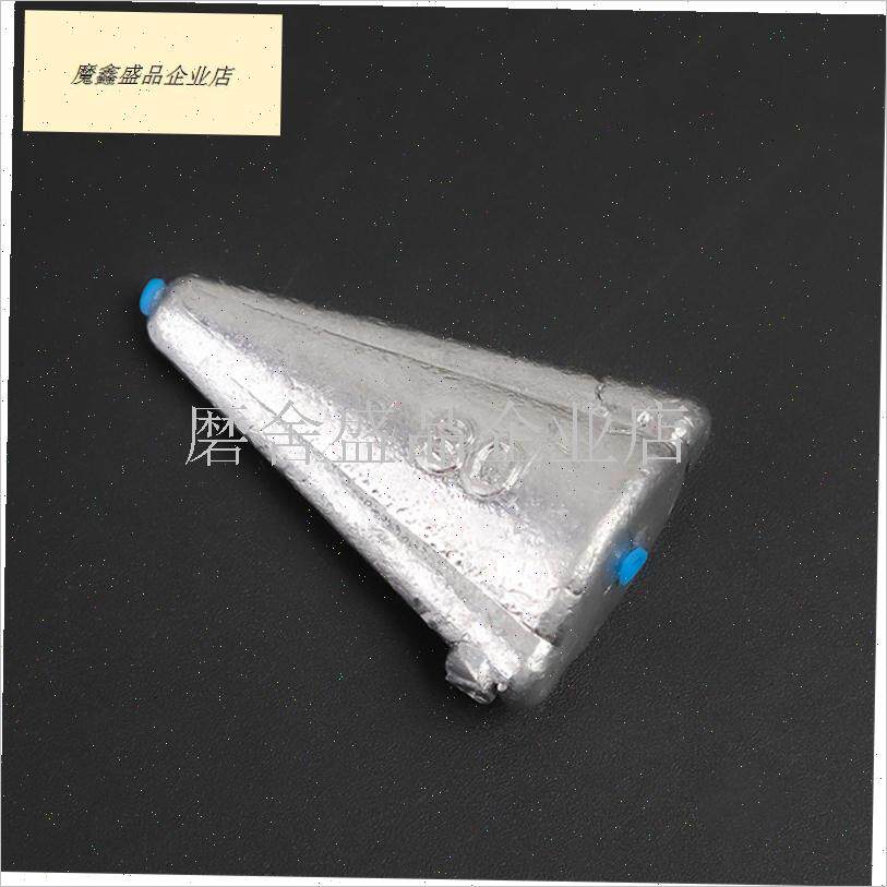 海竿带塑芯通心三角形飞su机铅坠天地钩远投线组铅坠爆炸钩串钩.