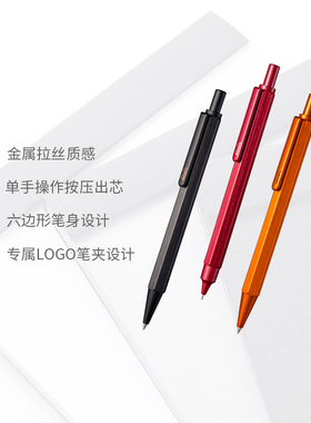 Rhodia罗地亚原子笔按压式签字笔墨水笔 商务办公低重心script自动铅笔绘画 钢笔金属签字笔送礼法国官方正品