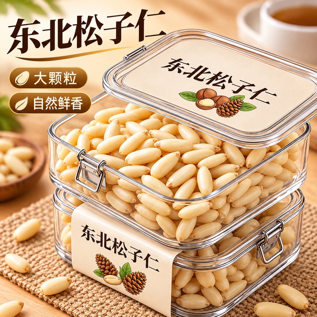 2026新货东北松子仁大颗粒熟特级