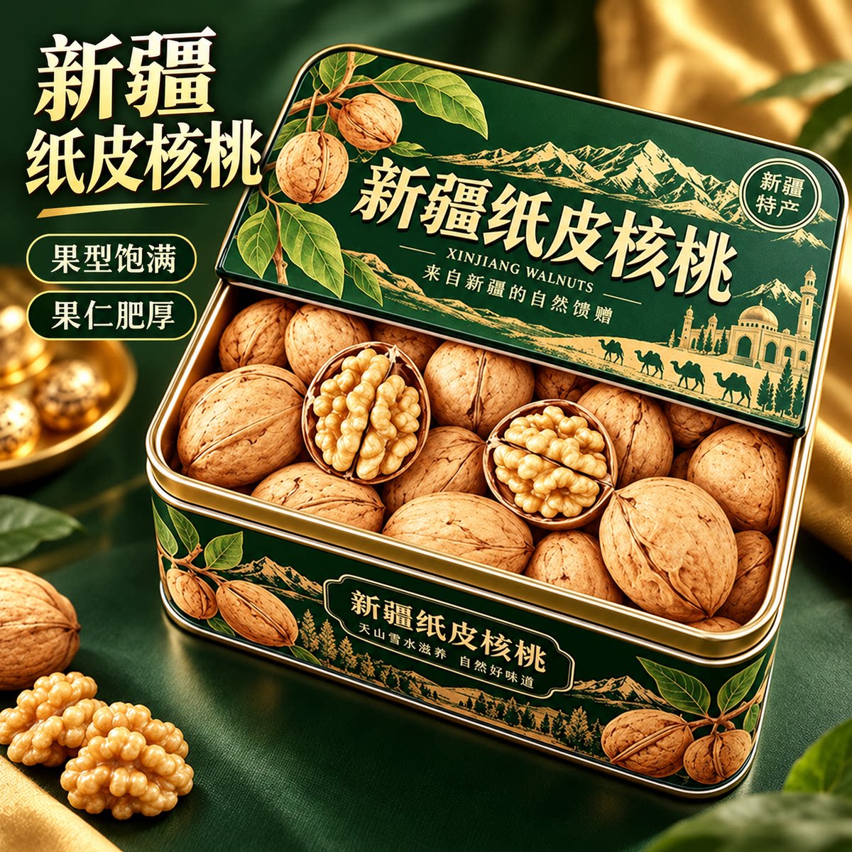 新疆185纸皮核桃当季新货阿克苏