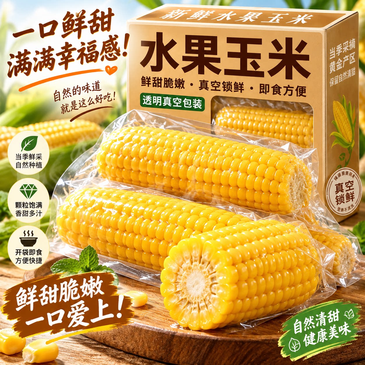 即食玉米段低脂饱腹健身代餐速食