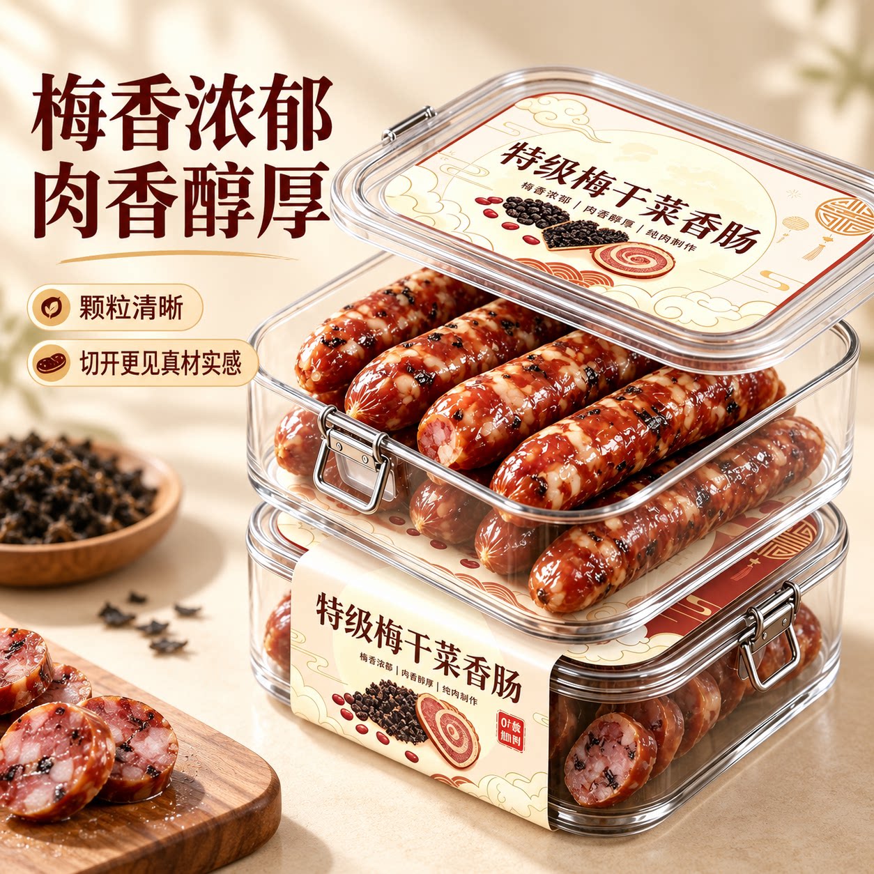 正宗浙江金华老字号梅干菜香肠新