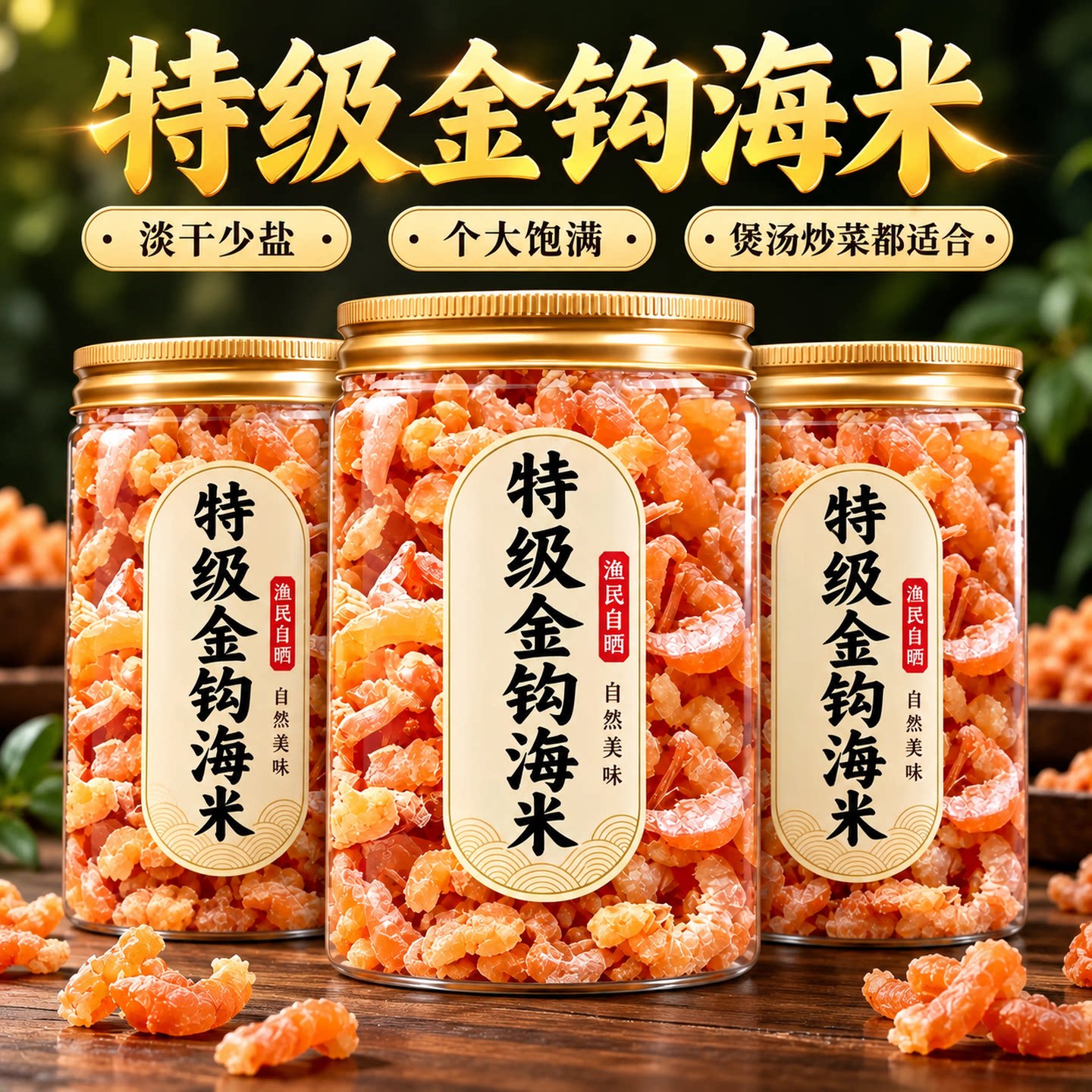 特级金钩海米官方旗舰店无添加盐
