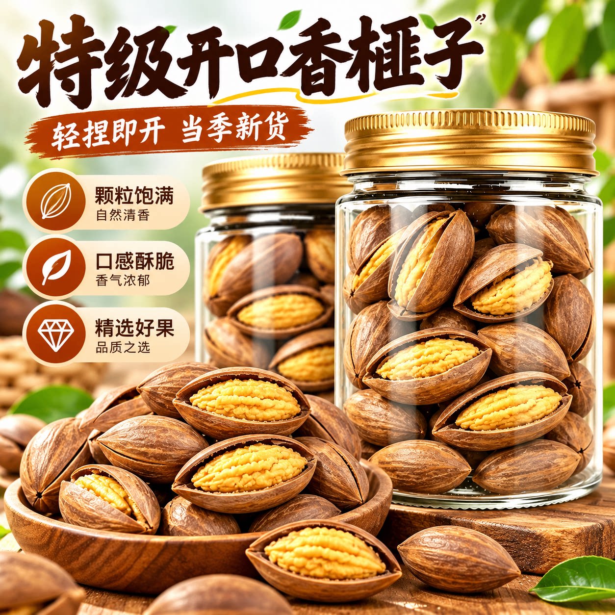诸暨特级古树香榧原味香脆大颗果