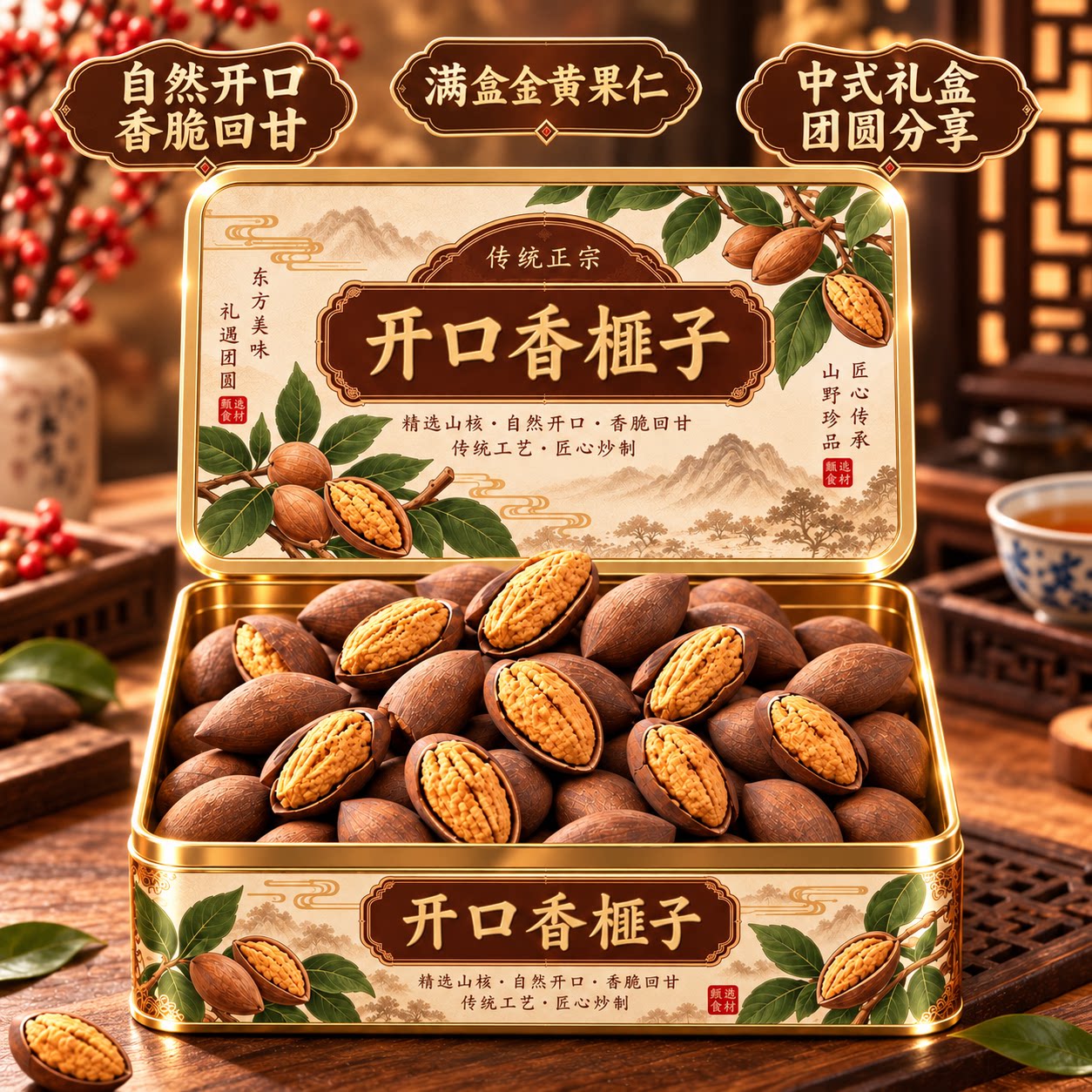 特级开口香榧官方旗舰店诸暨枫桥