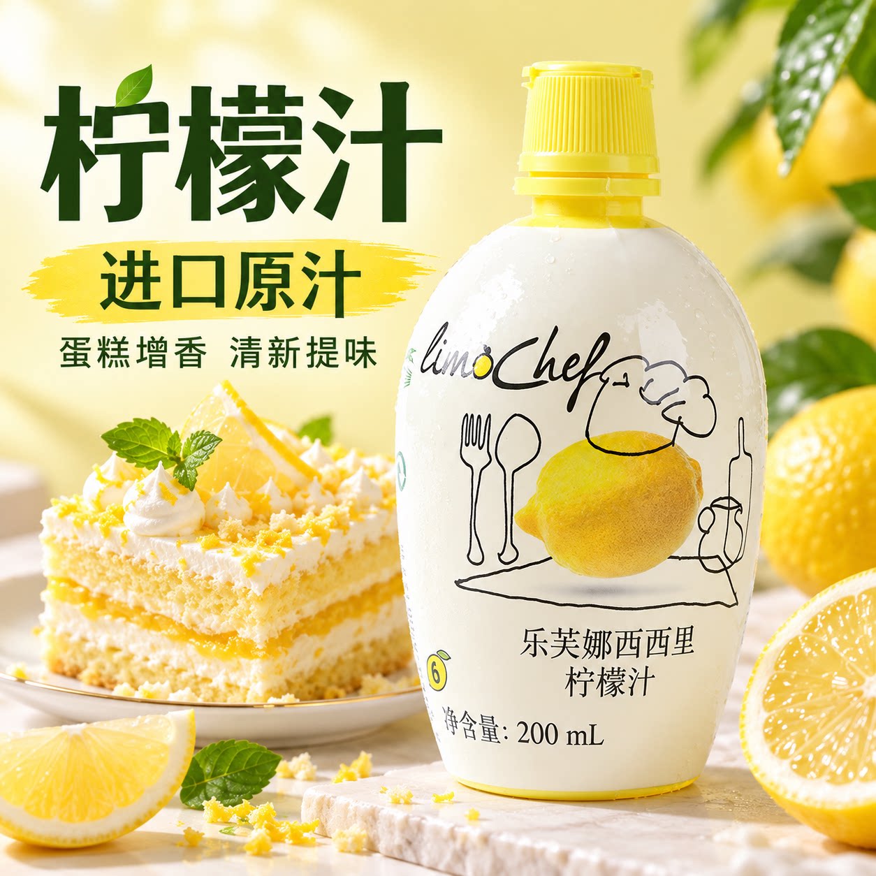 柠檬汁烘焙蛋糕增香专用原汁
