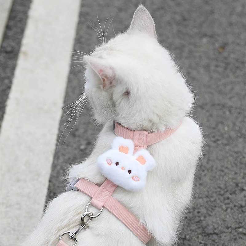 猫咪专用防挣脱工字型胸背牵引绳