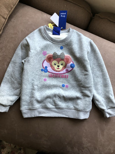 品质太好 断码福利女宝可爱一体绒厚实卫衣110 120