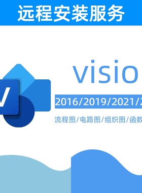 visio专业版2016/2019/2021/2024远程安装激活流程图