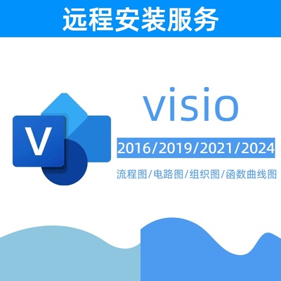 visio专业版2016/2019/2021/2024远程安装激活流程图